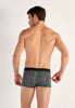 Back view of a men model wearing HO multico print  Trunk
