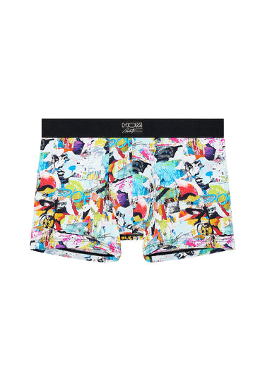 Front cutout view of HO multico print  Boxer Briefs