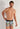 Front view of a men model wearing HO multico print  Boxer Briefs