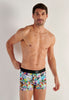 Front view of a men model wearing HO multico print  Boxer Briefs