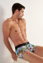 General view of a men model wearing HO multico print  Boxer Briefs