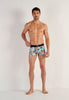 Full-body view of a men model wearing HO multico print  Boxer Briefs