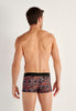 Back view of a men model wearing HO black/red  Trunk