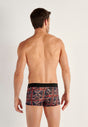Back view of a men model wearing HO black/red  Trunk