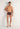 Full-body view of a men model wearing HO black/red  Trunk