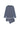 Front cutout view of HO grey print cotton Long Sleepwear
