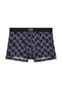 Front cutout view of HO black print modal/viscose/tencel Boxer Briefs