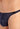 Close-up view of a men model wearing HO navy  G-String