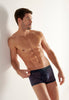 Front view of a men model wearing HO navy  Trunk