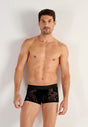 Front view of a men model wearing HO black  Trunk
