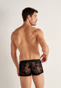 Back view of a men model wearing HO black  Trunk
