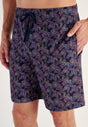 General view of a men model wearing HO multico print cotton Short Sleepwear
