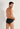 Back view of a men model wearing HO black print modal/viscose/tencel Briefs HO1