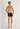 Full-body view of a men model wearing HO navy check modal/viscose/tencel Boxer Briefs