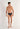 Full-body view of a men model wearing HO navy check modal/viscose/tencel Mini Briefs