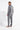 General view of a men model wearing HO grey cotton Long Sleepwear