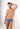 General view of a men model wearing HO black/blue/white cotton Mini Briefs 3p