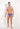 General view of a men model wearing HO black/blue/white cotton Mini Briefs 3p