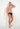 General view of a men model wearing HO black/blue/white cotton Mini Briefs 3p