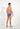 General view of a men model wearing HO black/blue/white cotton Mini Briefs 3p
