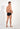 General view of a men model wearing HO black/blue/white cotton Mini Briefs 3p