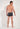 General view of a men model wearing HO black/grey/grey cotton Boxer Briefs 3p