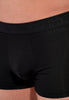 General view of a men model wearing HO black/grey/grey cotton Boxer Briefs 3p