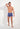 General view of a men model wearing HO black/blue/white cotton Boxer Briefs 3p