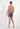 General view of a men model wearing HO black/blue/white cotton Boxer Briefs 3p