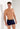 General view of a men model wearing HO black/navy cotton Boxer Briefs HO1 2p