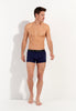 General view of a men model wearing HO black/navy cotton Boxer Briefs HO1 2p