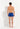 General view of a men model wearing HO navy/bright blue cotton Boxer Briefs HO1 2p