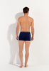 General view of a men model wearing HO navy/bright blue cotton Boxer Briefs HO1 2p