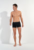 Full-body view of a men model wearing HO multiple colours 1 cotton Boxer Briefs HO1 2p