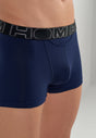 Close-up view of a men model wearing HO multiple colours 6 cotton Boxer Briefs HO1 2p
