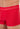 Close-up view of a men model wearing HO red  Boxer Briefs