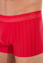 Close-up view of a men model wearing HO red  Boxer Briefs