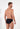 Back view of a men model wearing HO black  Comfort Micro Briefs