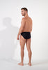 General view of a men model wearing HO black  Comfort Micro Briefs