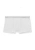 Front cutout view of HO white cotton Boxer Briefs