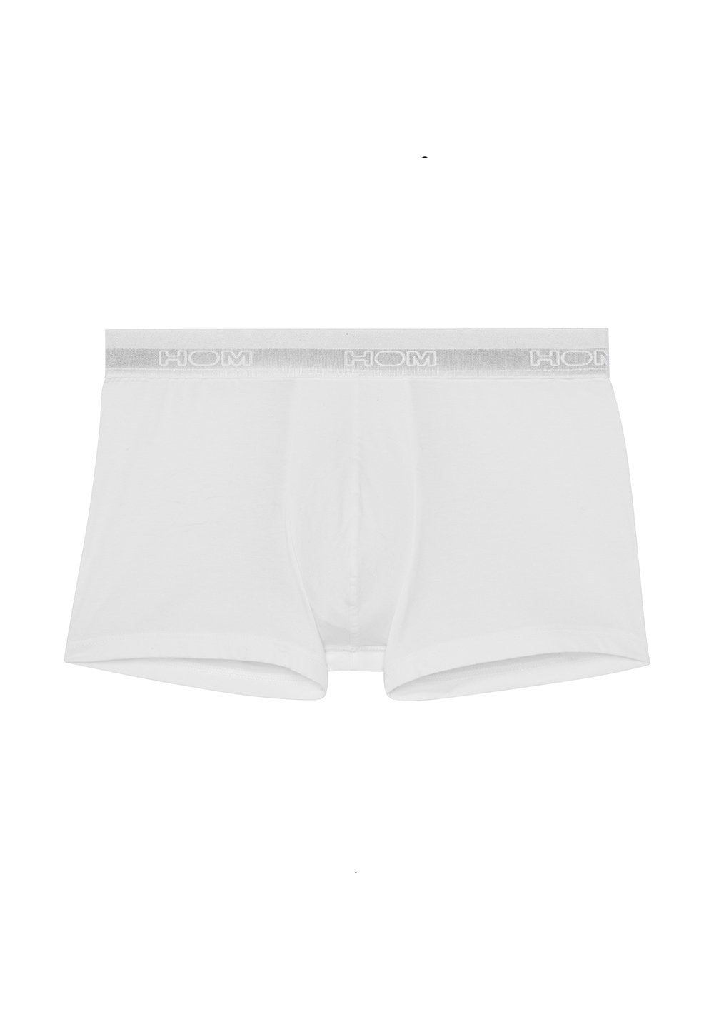 Front cutout view of HO white cotton Boxer Briefs