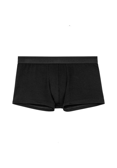 Front cutout view of HO black cotton Boxer Briefs