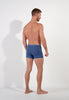 General view of a men model wearing HO jeans blue cotton Boxer Briefs