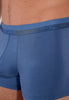Close-up view of a men model wearing HO jeans blue cotton Boxer Briefs