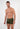 Front view of a men model wearing HO dark khaki cotton Boxer Briefs