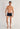 Full-body view of a men model wearing HO navy cotton Boxer Briefs