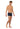 General view of a men model wearing HO navy cotton Boxer Briefs