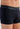 Close-up view of a men model wearing HO navy cotton Boxer Briefs