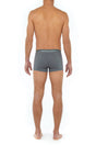 Back view of a men model wearing HO grey cotton Boxer Briefs