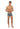 Full-body view of a men model wearing HO grey cotton Boxer Briefs